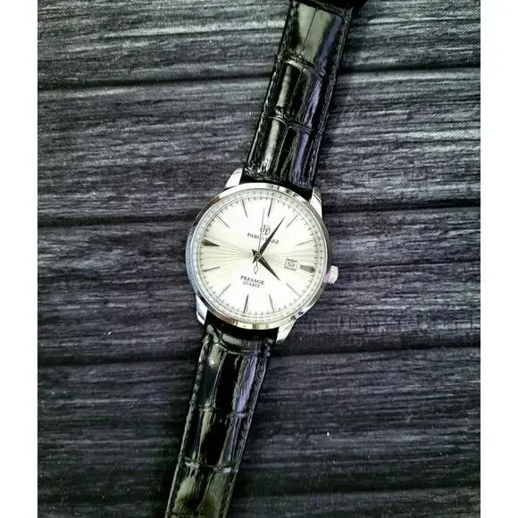 New Vintage Pablo Raez 40mm Mens Slv Wht Blk Presage Watch